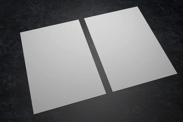 Dwa arkusze papieru — Zdjęcie stockowe
