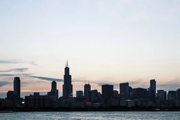 Bellissimo Skyline Chicago All Alba — Foto Stock