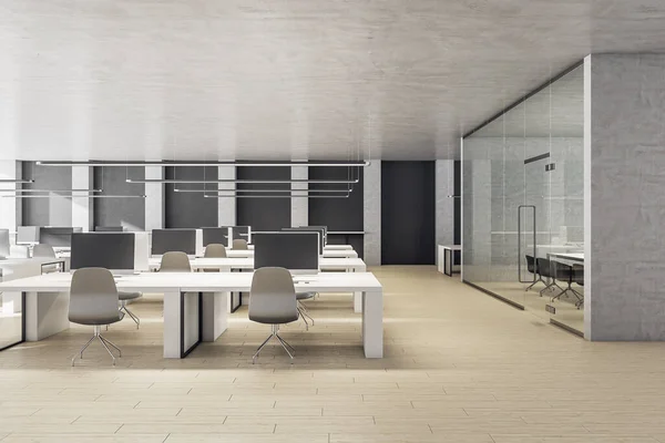 현대적 사무실 사업과 디자인 렌더링 — 스톡 사진