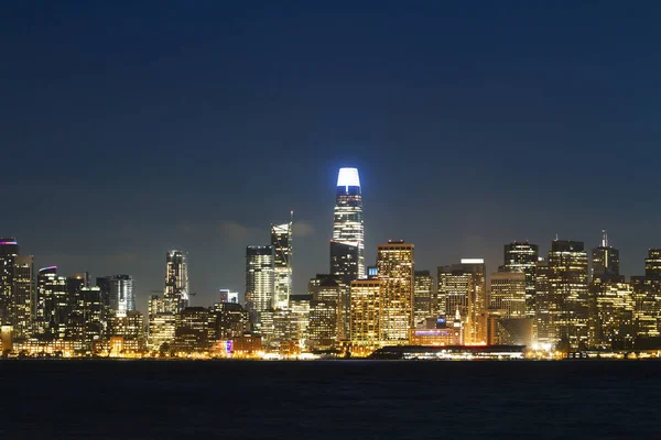 Belle Ligne Horizon San Francisco Nuit — Photo