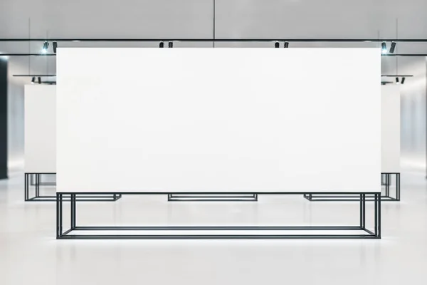 현대의 갤러리 전시관과 있습니다 렌더링 — 스톡 사진