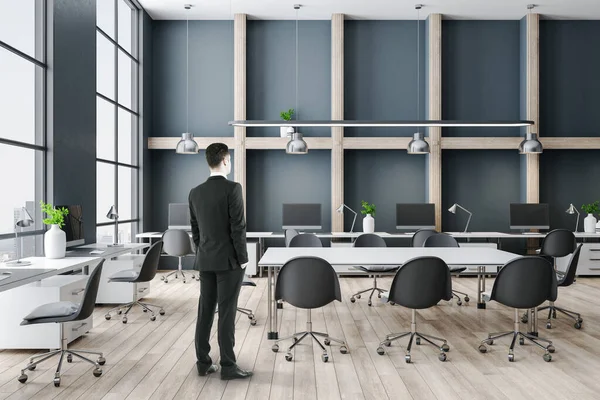 Empresário Interior Conferência Luxo Com Mesa Negociação Conceito Local Trabalho — Fotografia de Stock