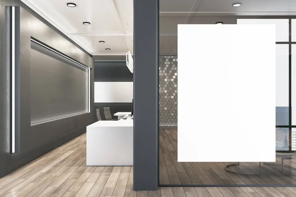 현수막 현대식 사무실 렌더링 — 스톡 사진