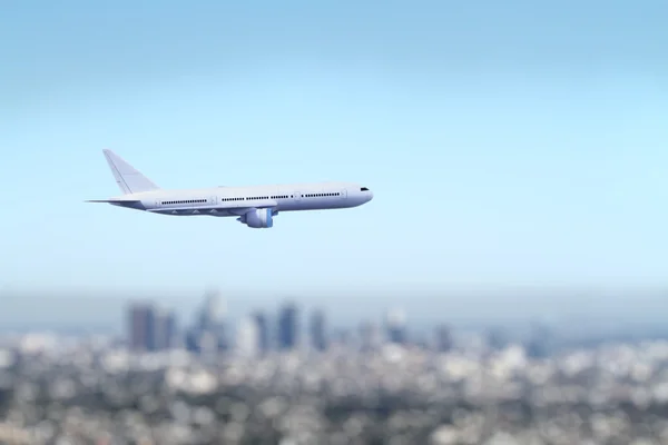 Avião em voo — Fotografia de Stock