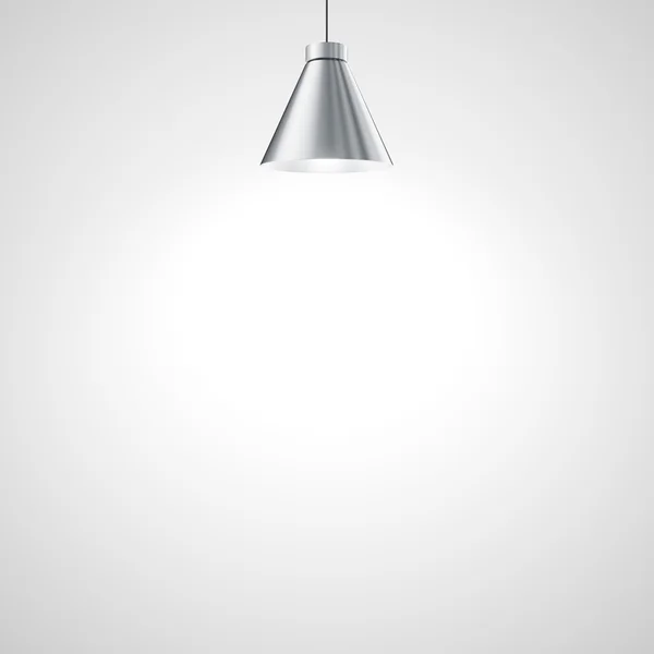 Concrete wall with lamp — Stock Photo, Image