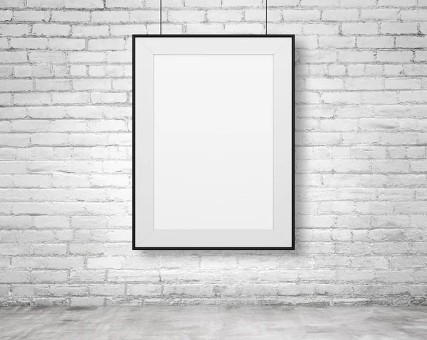 Quadro em branco pendurado — Fotografia de Stock