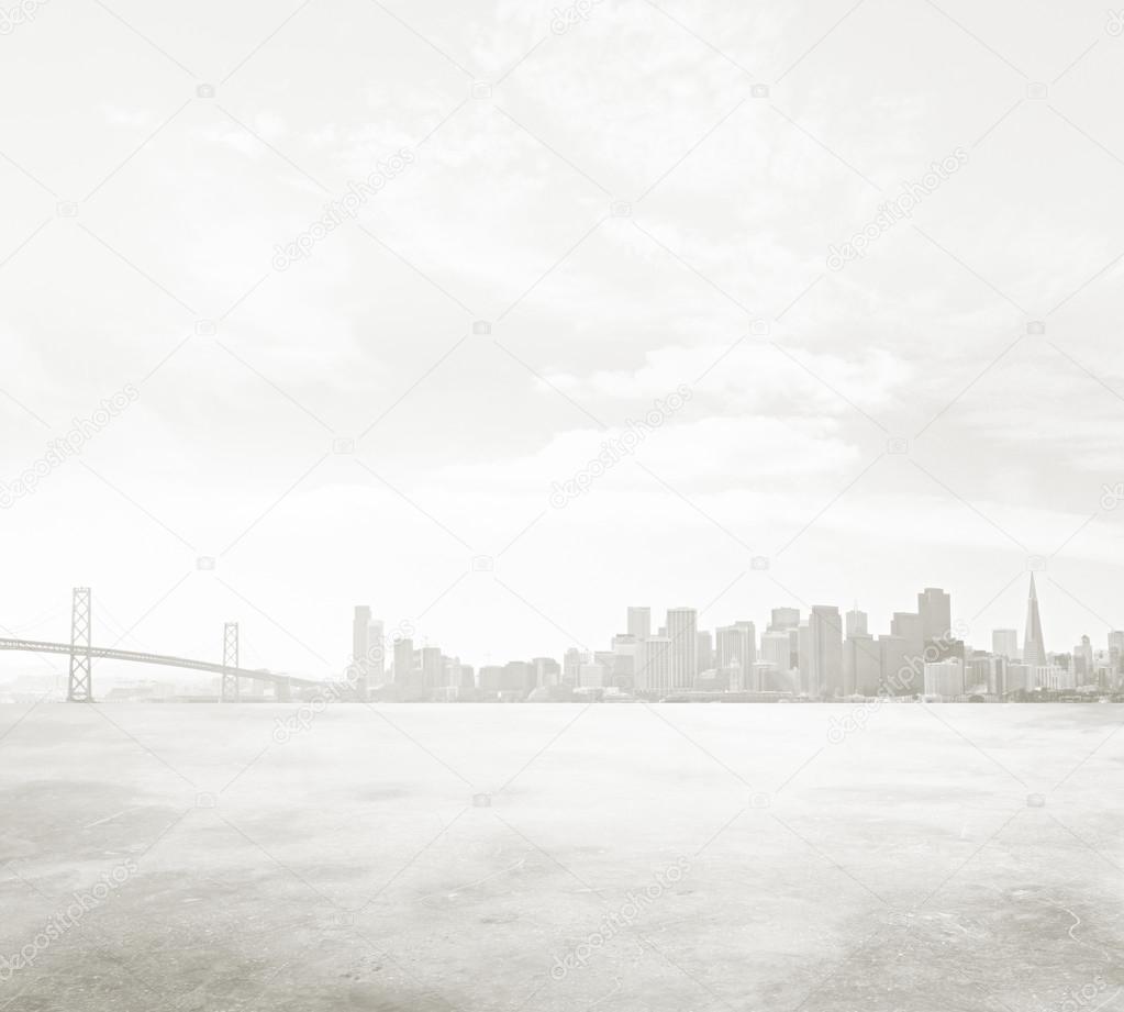 San Francisco city at fog