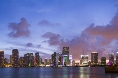 Miami manzarası, gece