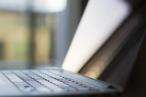 Modern laptop on the table — Stock Photo, Image