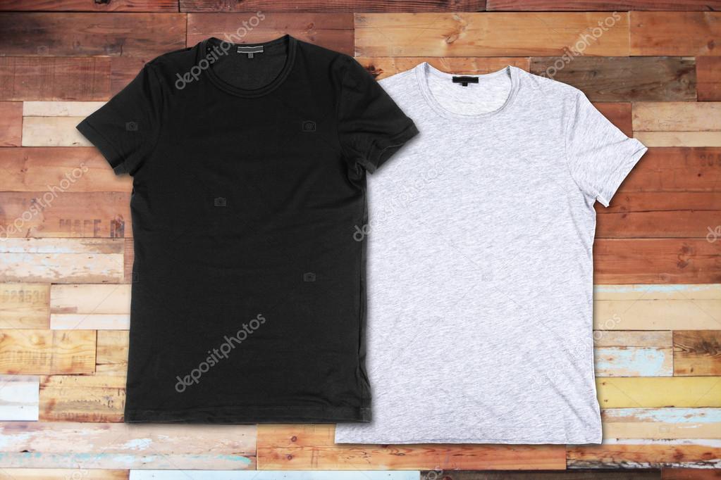 Blank black and gray t-shirts