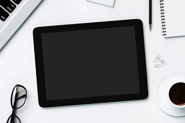 Tablet digital e acessórios — Fotografia de Stock