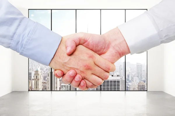 Business folk handslag — Stockfoto
