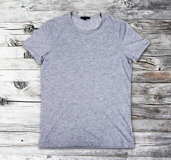 Blank gray t-shirt — Stock Photo, Image