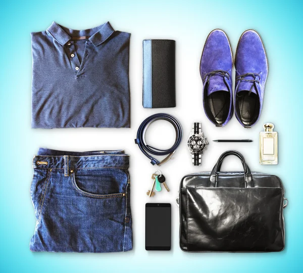 Set of men's clothing and accessories — Stock Photo, Image
