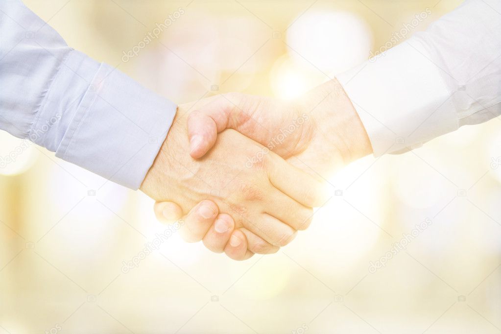 Business people handshake
