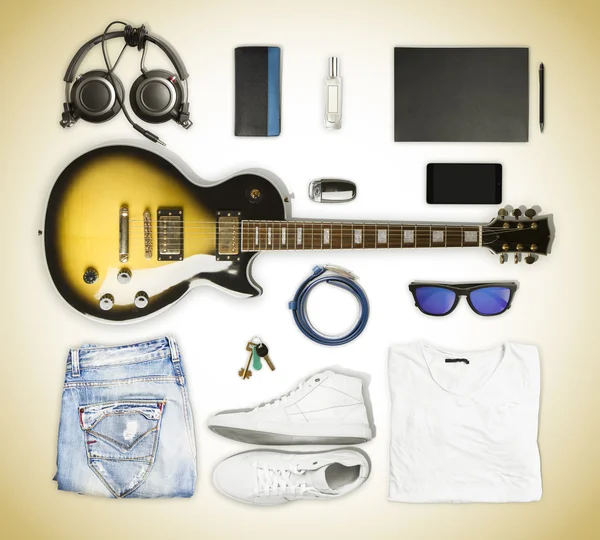 Guitarra, desgaste y accesorios —  Fotos de Stock