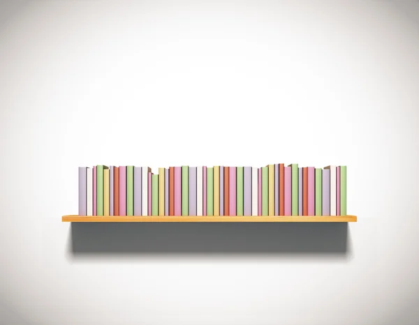Libreria con libri colorati — Foto Stock