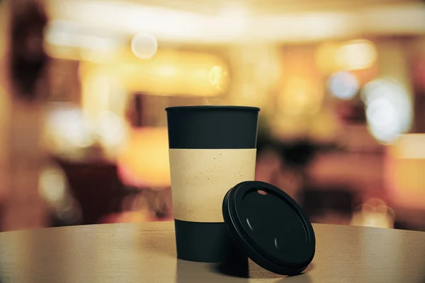 빈 블랙 커피 한잔 — 스톡 사진