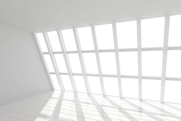 Modern ljus office med windows — Stockfoto