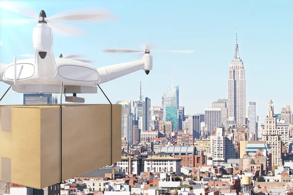 Drone szállítások doboz — Stock Fotó