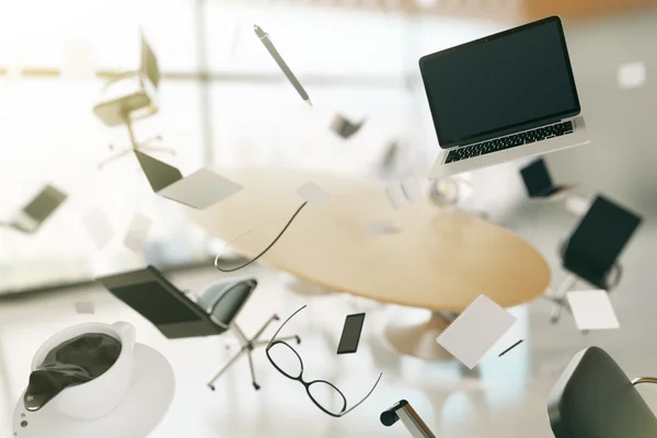 Konzept des Chaos im Büro — Stockfoto