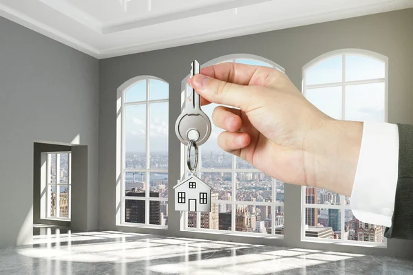 Keys to the new loft apartments — Stock Photo, Image
