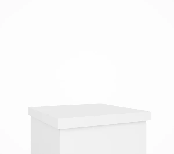 White pedestal, mock up — Stock Photo, Image