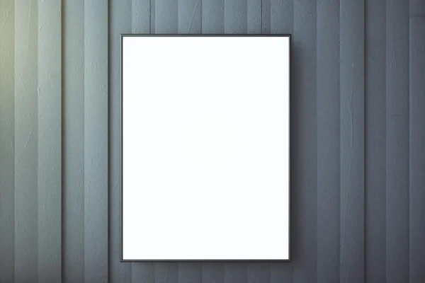 Prázdný rámeček obrázku na betonovou zeď, vycpat se — Stock fotografie