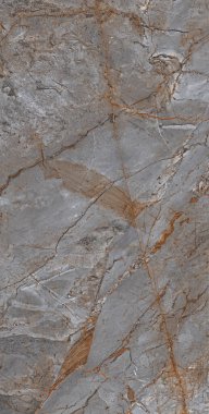 Gri renk doğal mermer tasarımı, parlak yüzey taş dokusu ve karo ve döşeme tasarımı için yüksek çözünürlüklü damarlar.