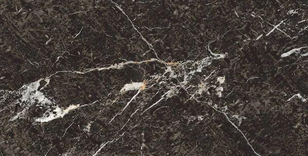 濃い茶色の大理石の白い自然な静脈とデザイン — ストック写真