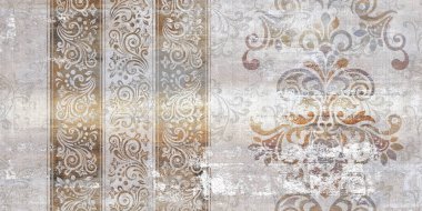 duvar kiremitleri ve duvar kağıdı kullanımı için gri renk arkaplan çiçek deseni