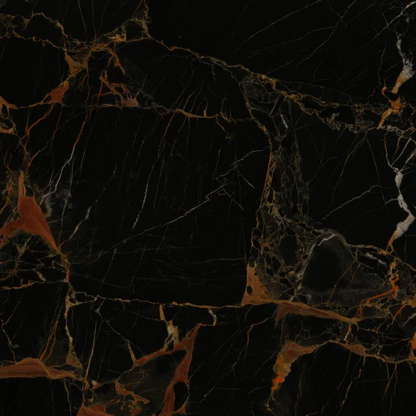 黒の色は 茶色の自然な静脈元の大理石のデザインのテクスチャと表面を研磨 — ストック写真