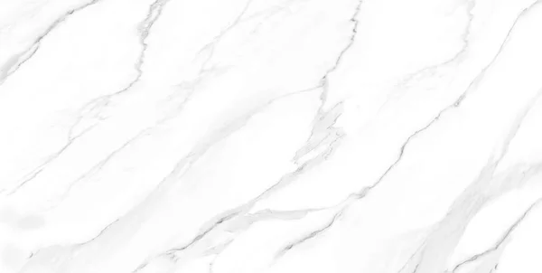 White Color Polished Finish Natural Statuario Marble Design Natural Veins — Stock Photo, Image