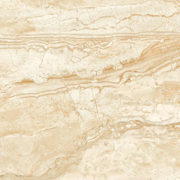 Beige Color Marble Design Glossy Finish Natural Marble Texture Veins — Stock Photo, Image