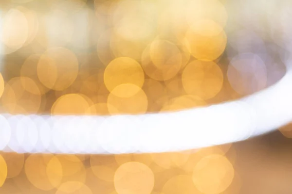 Leichtes Weihnachts Bokeh Orange Mit Gelbem Bokeh Aus Girlanden Mit — Stockfoto