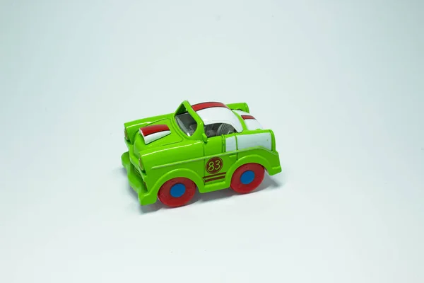 Green Small Toy Car Passenger — Stock Photo, Image