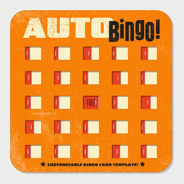 retro bingo kartı şablonu windows kayar. Vintage oyun kartı tasarımı