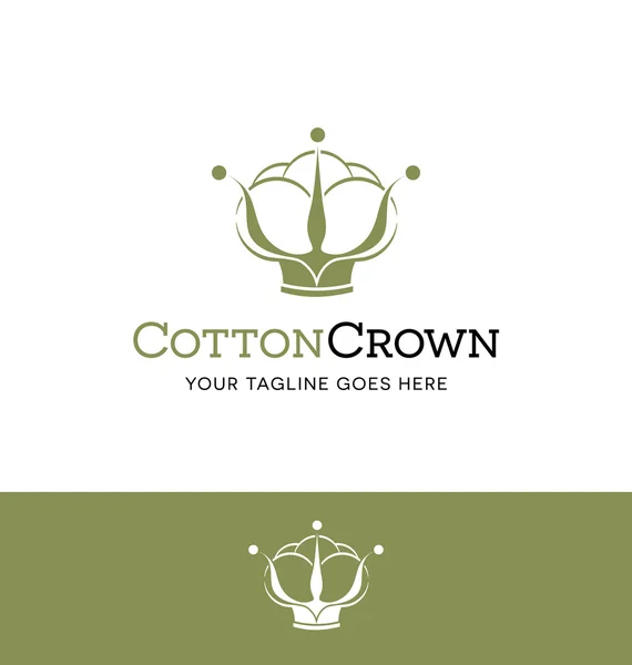 Logo in cotone per aziende, organizzazioni o siti web — Vettoriale Stock
