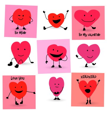 Valentines Day Hearts cartoons clipart