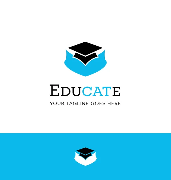 Logo design for education or tutoring related services — Stock Vector