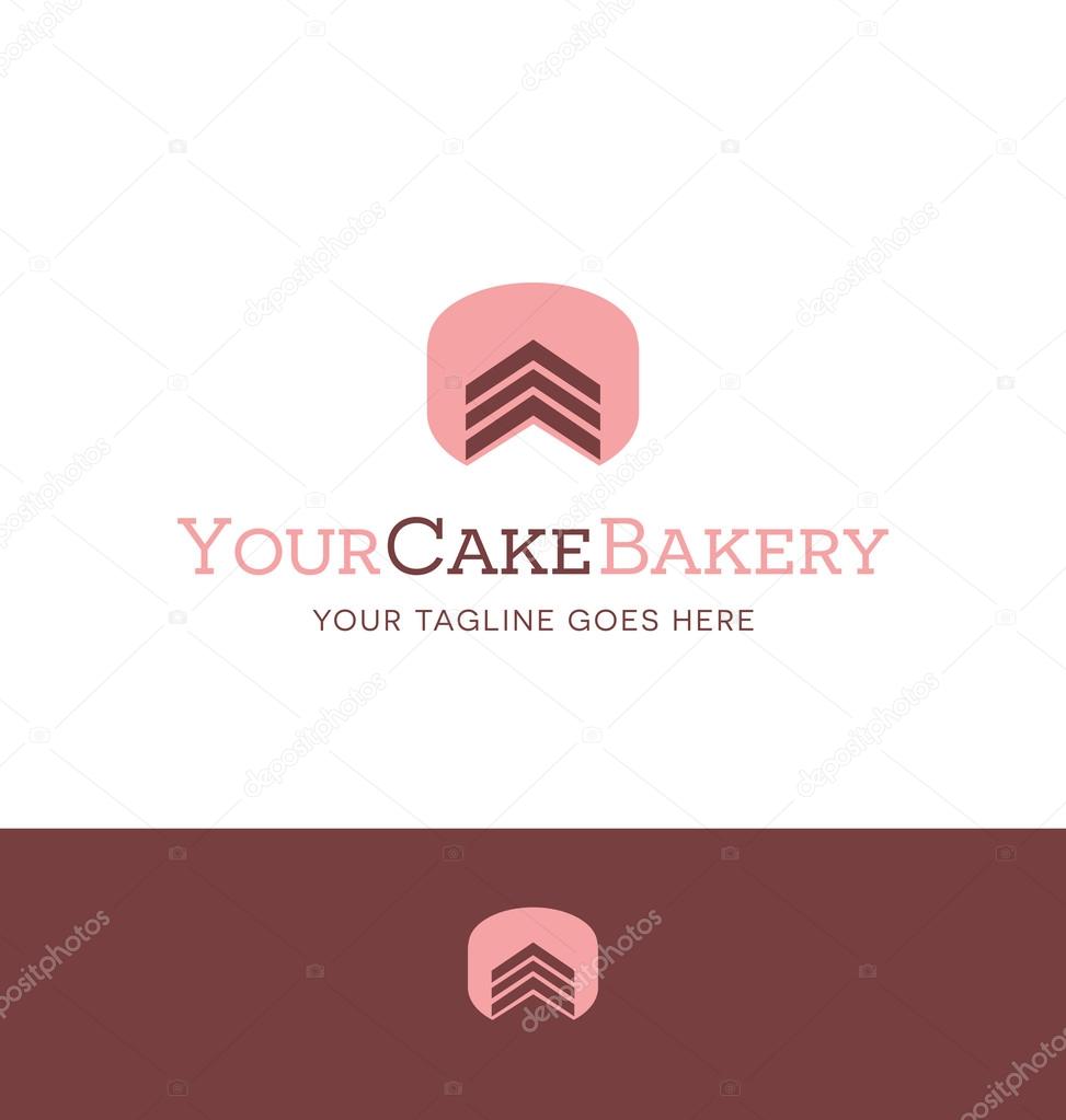 Cake logo for bakery or catering business