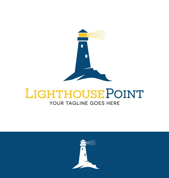 Logo du phare pour entreprise, organisation ou site Web — Image vectorielle