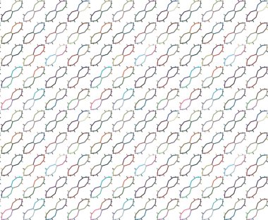 Tekrarlanan geometrik şekilli kusursuz desen, vektör illüstrasyonuName