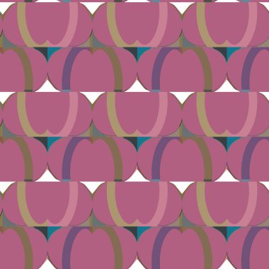 Geometrik şekilli kusursuz desen vektör çizimi