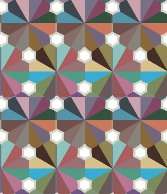 Tekrarlanan geometrik şekilli kusursuz desen, vektör illüstrasyonuName