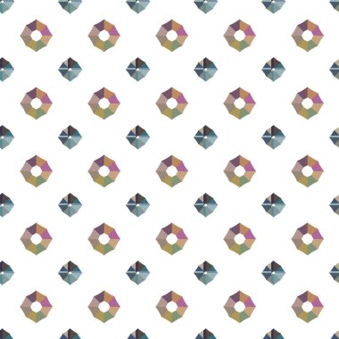 Geometrik şekilli kusursuz desen vektör çizimi