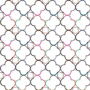 Tekrarlanan geometrik şekilli kusursuz desen, vektör illüstrasyonuName