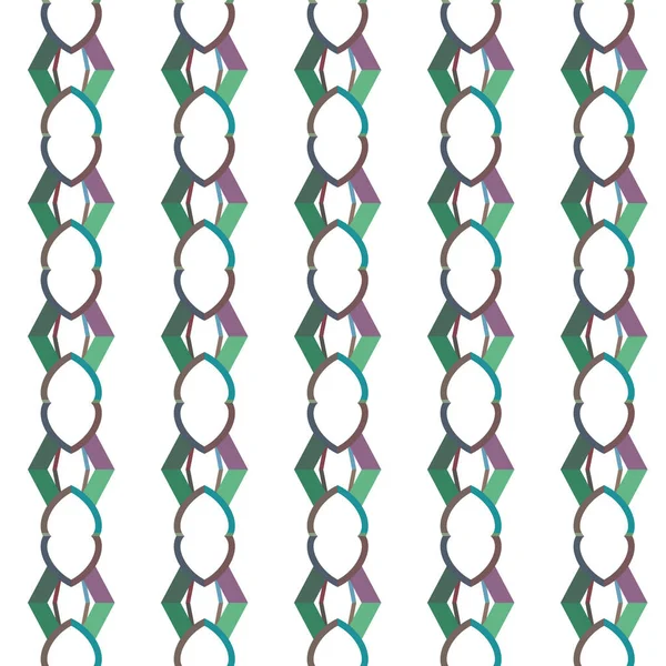 Modello Senza Soluzione Continuità Con Forme Geometriche Illustrazione Vettoriale — Vettoriale Stock