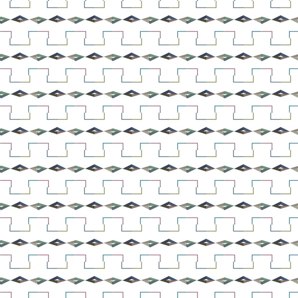 Patrón Sin Costura Con Formas Geométricas Vector Ilustración — Archivo Imágenes Vectoriales