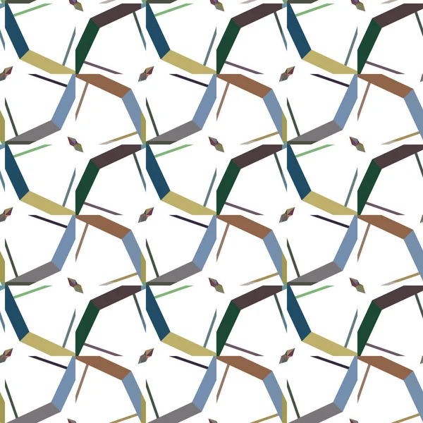 抽象的なシームレスな幾何学模様のイラスト背景 — ストックベクタ